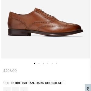 Cole Haan Brown Oxford Shoes Wingtip Brogue